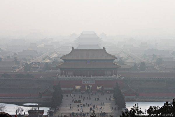 En un día despejado las vistas sobre la Ciudad Prohibida deben de ser magníficas.