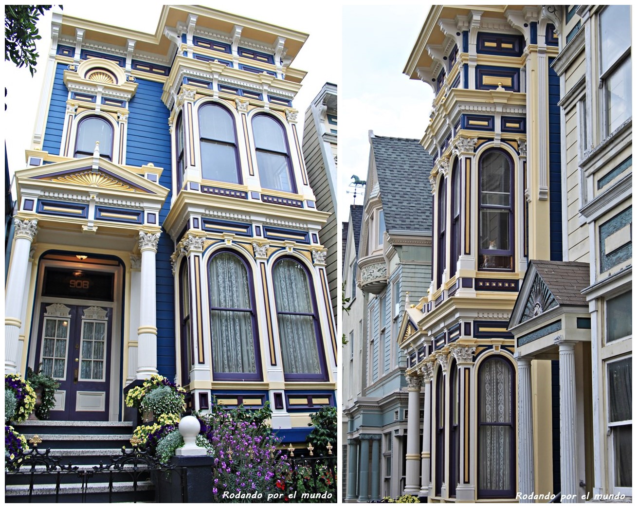 Casas victorianas en San Francisco - Rodando por el mundo